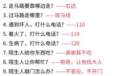 幼儿需掌握哪些基础生活常识？