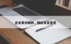 古文常识践阼，践的文言意思
