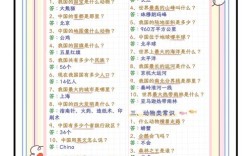 幼儿园小朋友常识问题有哪些？