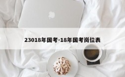 23018年国考-18年国考岗位表