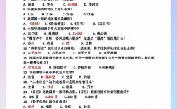 文学常识选择题，你能答对几道？