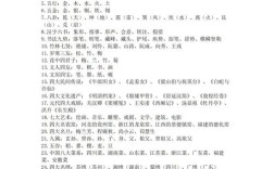 中小学语文常识集锦