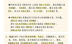 初中语文文学常识有哪些必考点？