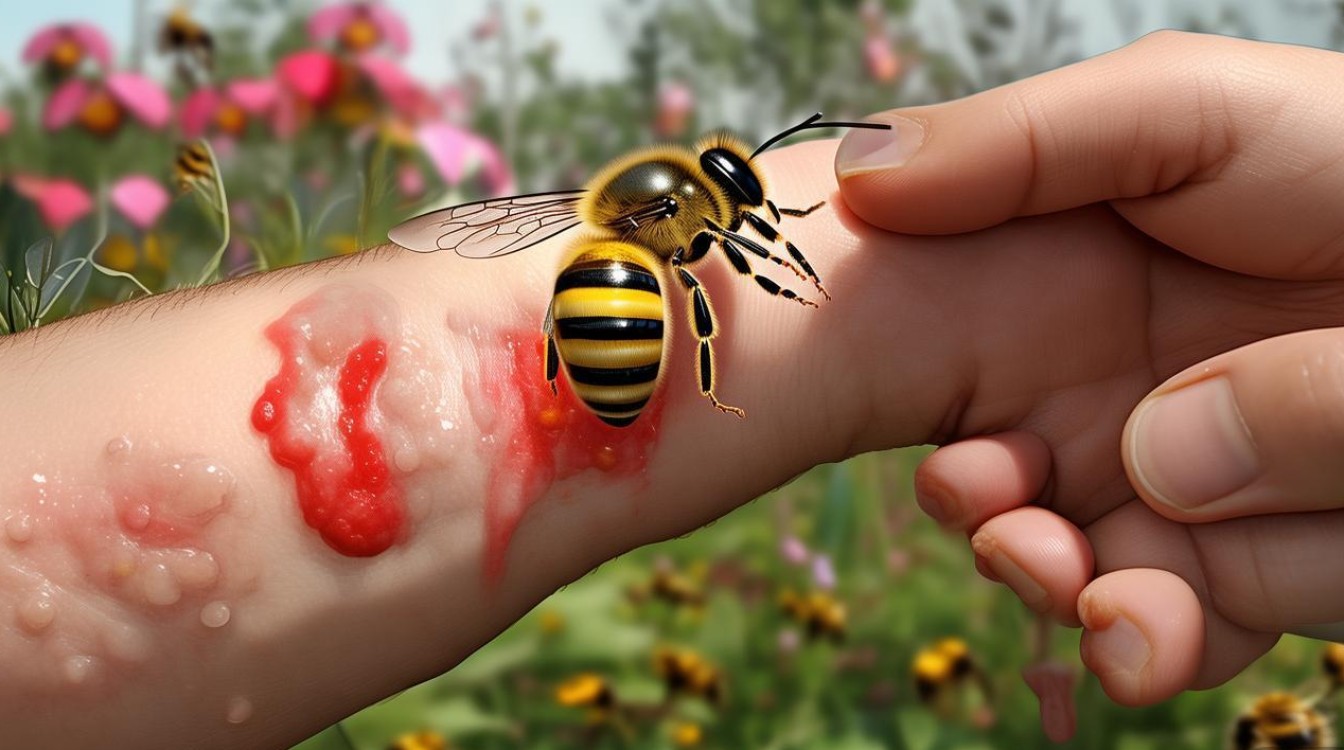 蜜蜂蛰伤后该怎么做?-图1 蜜蜂蛰伤后该怎么做?-图1