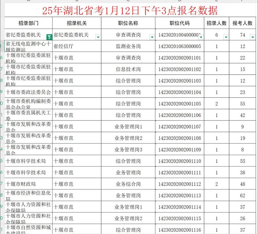 湖北国考岗位有哪些？-图1
