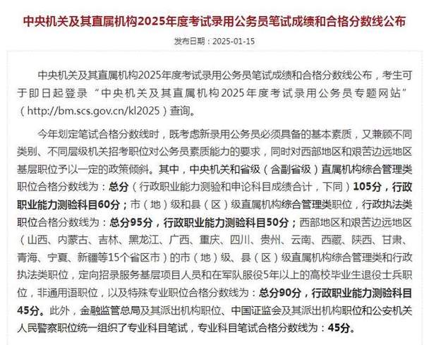 2025国考及线多少？进面分如何定？-图2
