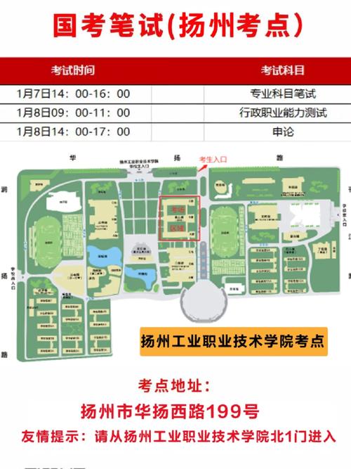 国考扬州考点在哪？具体位置交通信息？-图1