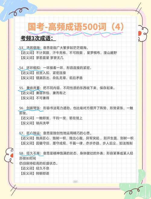 国考高频成语有哪些？-图1