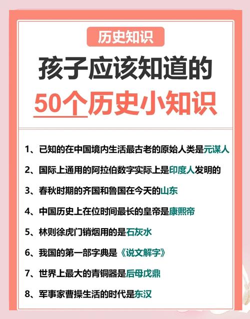 小学生中国历史常识有哪些必知内容？-图1