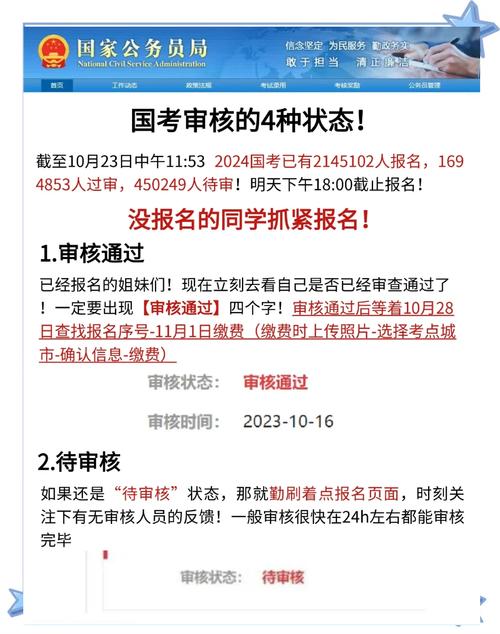 国考国考报名审核通过后-图1