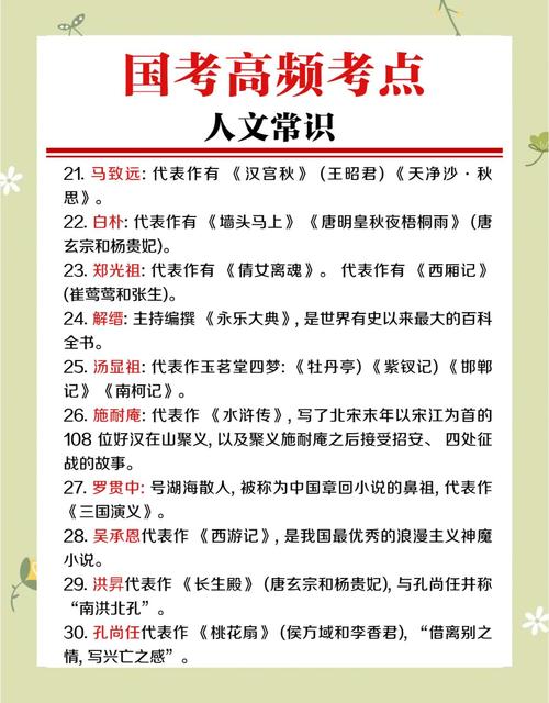 中国古代文学常识高考考点有哪些？-图2