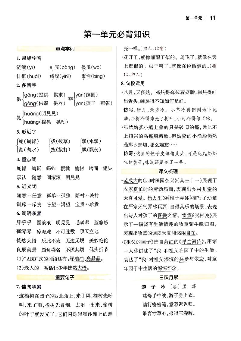 五年级下学期文学常识-图2