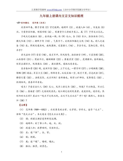 九年级上语文文学常识有哪些重点考点？-图3