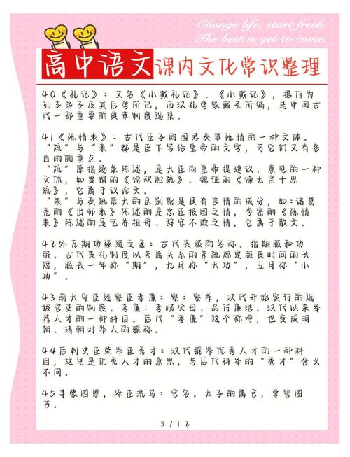 高中语文必备文化常识有哪些核心考点？-图3