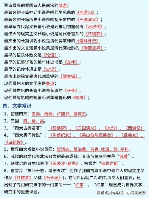 名著阅读与文学常识,核心考点有哪些?-图2 名著阅读与文学常识,核心考点有哪些?-图2
