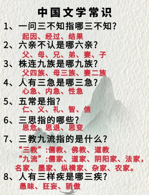 文化常识题汇编及答案,这些题目你真的能答对吗?背后隐藏着哪些容易被忽略的文化密码?-图2 文化常识题汇编及答案,这些题目你真的能答对吗?背后隐藏着哪些容易被忽略的文化密码?-图2