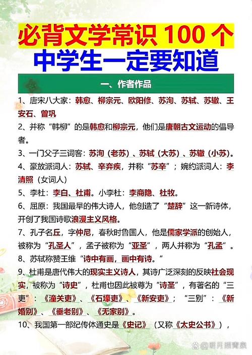 苏教版九年级文学常识重点有哪些？如何高效掌握这些考点？-图2