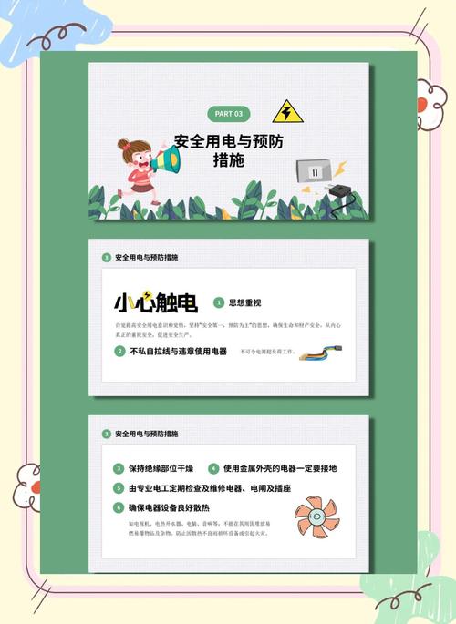 安全用电常识PPT,如何通过图文结合提升用户对触电风险与预防措施的理解?-图2 安全用电常识PPT,如何通过图文结合提升用户对触电风险与预防措施的理解?-图2