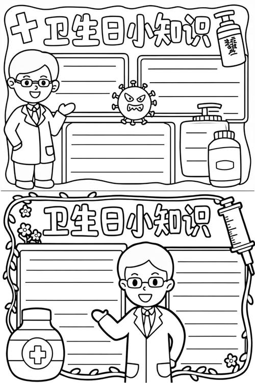 卫生小常识手抄报模板有哪些实用内容?如何设计才能兼顾知识性与趣味性?-图1 卫生小常识手抄报模板有哪些实用内容?如何设计才能兼顾知识性与趣味性?-图1