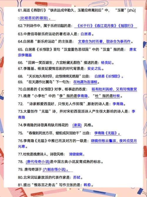 九年级上册文学常识题，重点考点有哪些？如何高效记忆？常见陷阱是什么？-图3