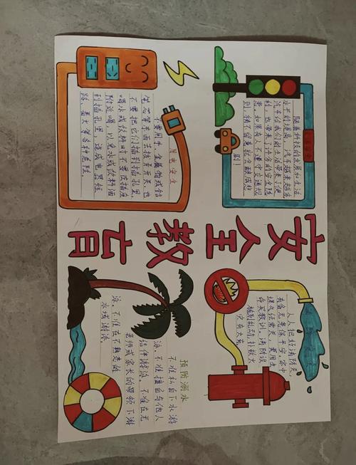 小学安全手抄报有哪些必备常识？-图1