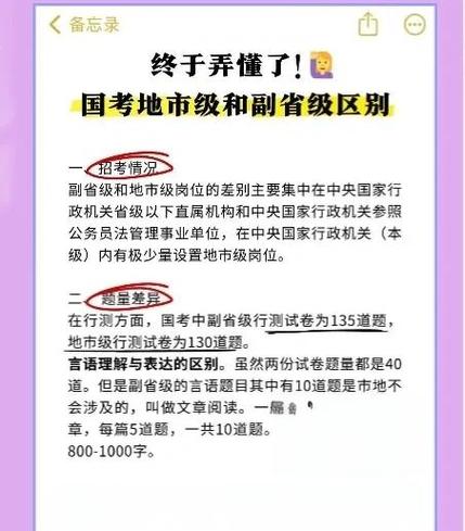 国考副省与地市级有何核心区别?-图2 国考副省与地市级有何核心区别?-图2