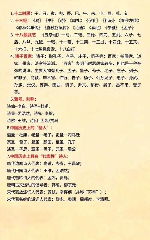 高考必备古代文学常识有哪些核心考点?-图2 高考必备古代文学常识有哪些核心考点?-图2