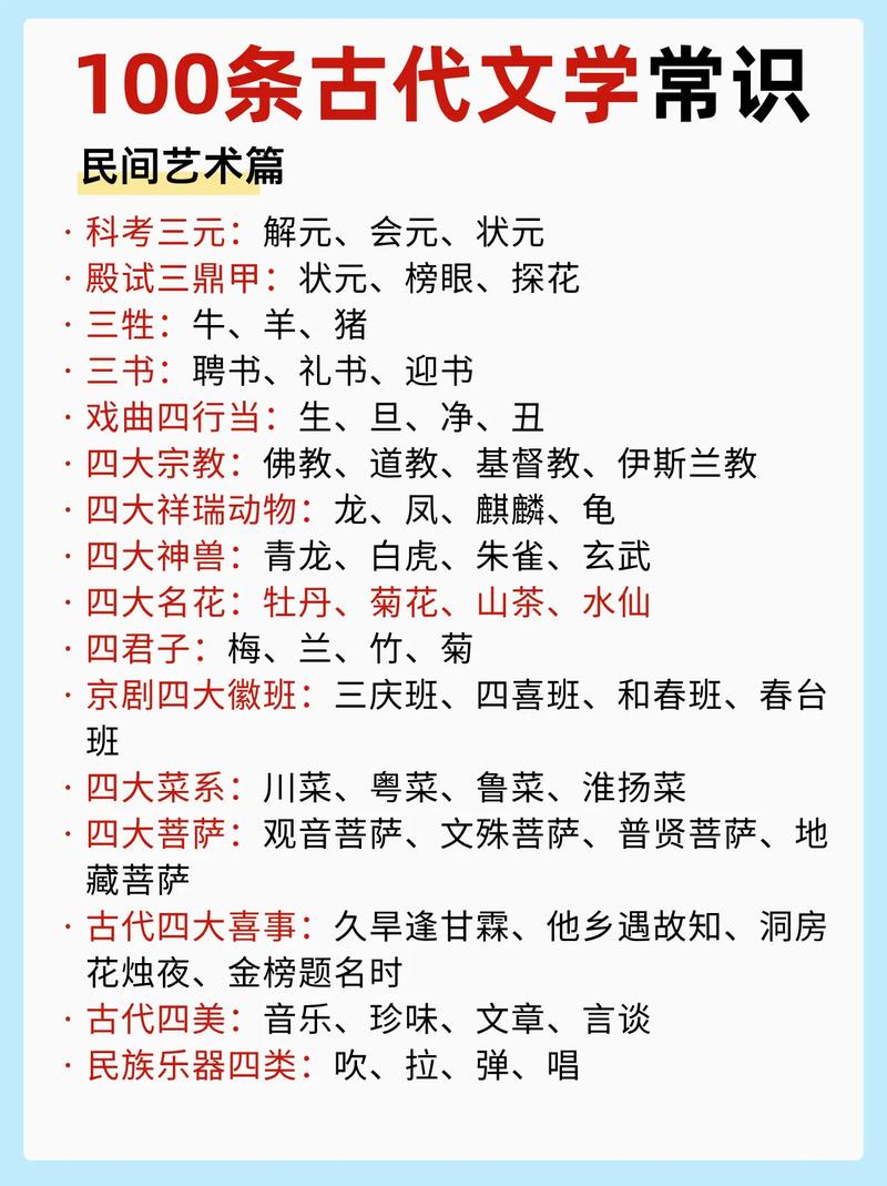 古代汉语文化常识有哪些核心要点?-图1 古代汉语文化常识有哪些核心要点?-图1
