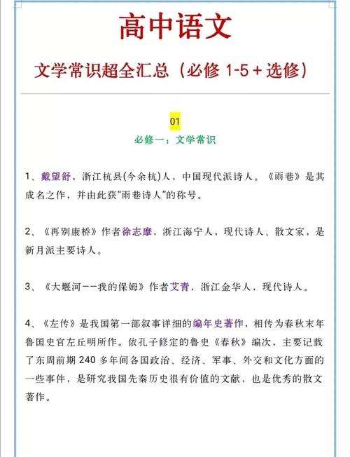 高中生必备常识有哪些?-图2 高中生必备常识有哪些?-图2