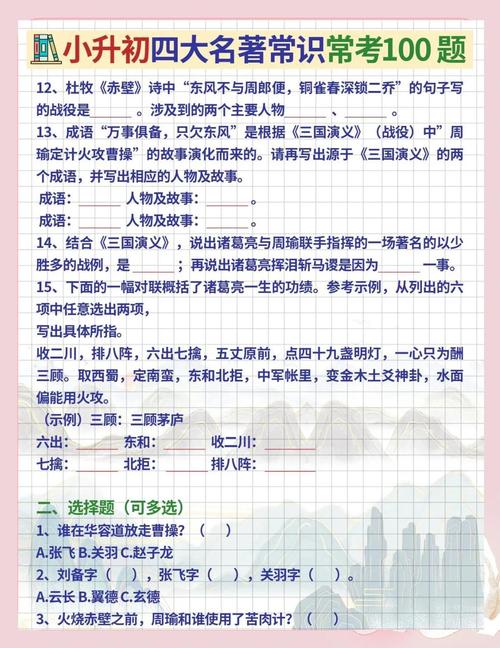 小升初文学常识考点-图1