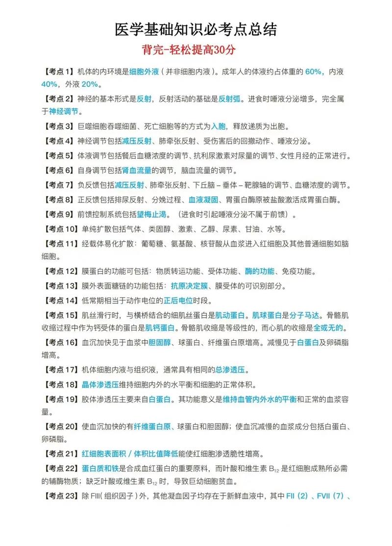 45个医学基本常识-图1