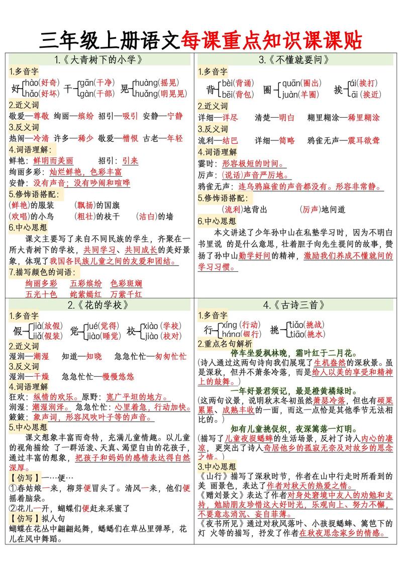 小学三年级语文常识-图1 小学三年级语文常识-图1